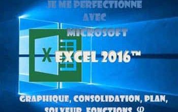 Je me perfectionne avec Excel 2016 - Graphique, consolidation, plan
